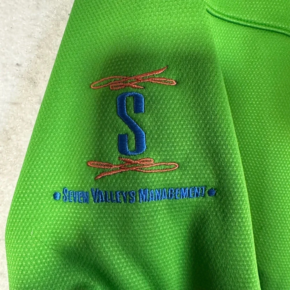Eddie Bauer jacket sz L Weather Resist Softshell green TWIN PEAKS company logo